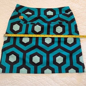 LOUDMOUTH Golf Skort Skirt Palm Beach Side Zip Women’s Size 6